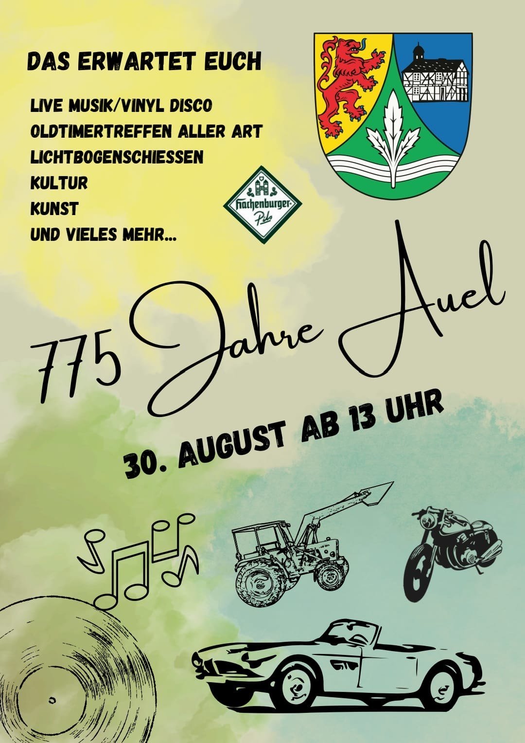 Plakat für das Jubiläumsfest - Bild