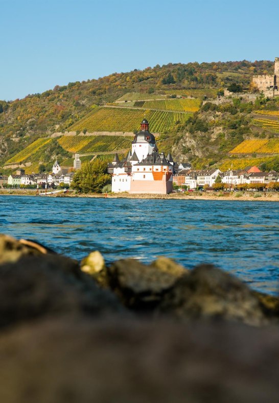 Pfalzgrafenstein & Burg Gutenfels, Kaub | © Henry Tornow/Romantischer Rhein Tourismus GmbH Pfalzgrafenstein & Burg Gutenfels, Kaub | © Henry Tornow/Romantischer Rhein Tourismus GmbH