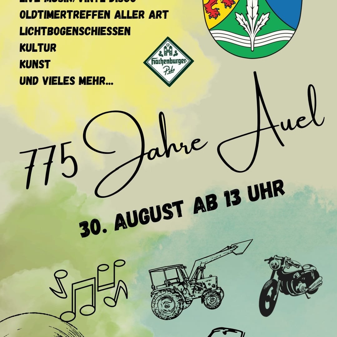 Plakat f&uuml;r das Jubil&auml;umsfest - Bild