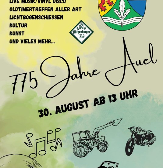 Plakat f&uuml;r das Jubil&auml;umsfest - Bild