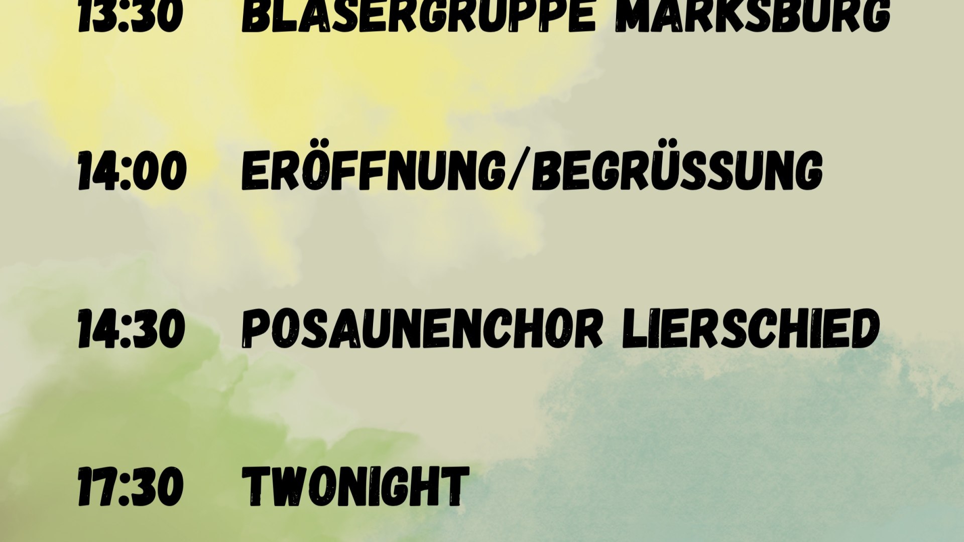 Bühnenprogramm - Bild