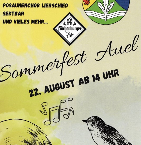 Sommerfest Auel August 2026