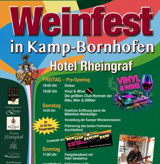 Weinfest_Plakat | &copy; Hotel Rheingraf
