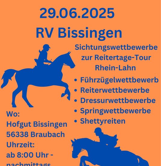 Plakat Reitertag | &copy; Reiterverein Bissingen eV Braubach